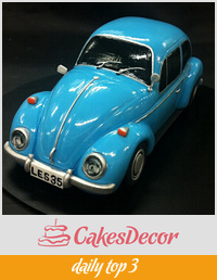 Classic VW Beetle cake 
