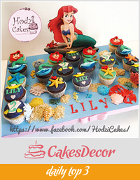 Little Mermaid Cupcakes 🐬🐠🐙💙💙
