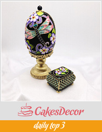 3D Cookie Faberge egg composition