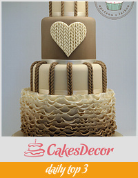 Knitted Wedding Cake 