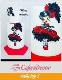 Flamenco quilling wafer paper