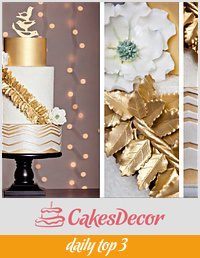 Gold Winter Wedding Theme (CakeCentral Magazine)