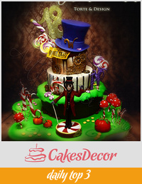 The Chocolate Factory Cake - inspired by Burton...