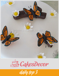Monarch Butterfly Cake