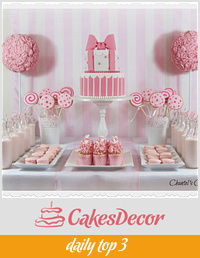 Pink and white birthday party