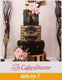 Black Swan Wedding Cake