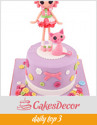Lalaloopsie Cupcake cake and tutorial