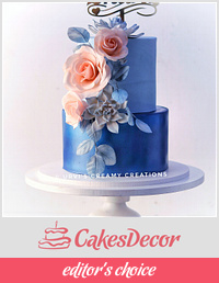 Blue Birthday Cake