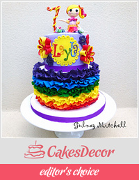 Lalaloopsy Rainbow cake