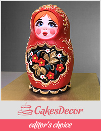 3D Matryoshka Doll Cake