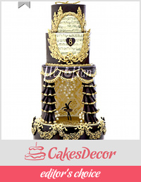 Ballet Princess Cake - Black/Gold Edition