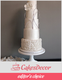 Winter's Love Wedding Cake