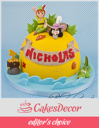 Jake and the Neverland Pirates Peter Pan and Captain Hook Cake