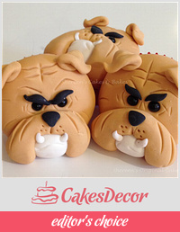 Bulldog Cupcakes