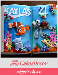 Nemo & Friends Book Cake