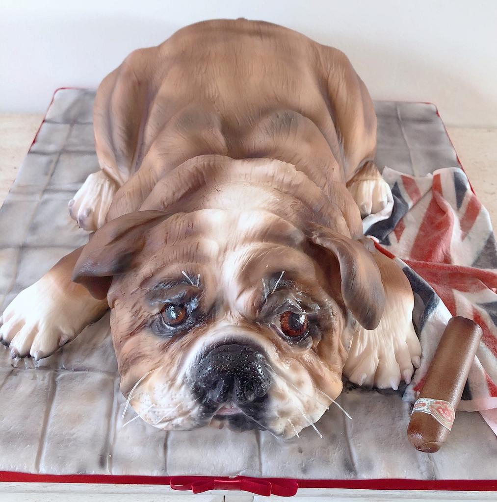 Amazon.com: Birthday Cake Topper French Bulldog Acrylic Cake Topper :  Grocery & Gourmet Food