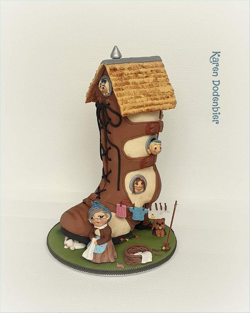Crazy Shoe Collaboration- Shoe House - Decorated Cake by - CakesDecor