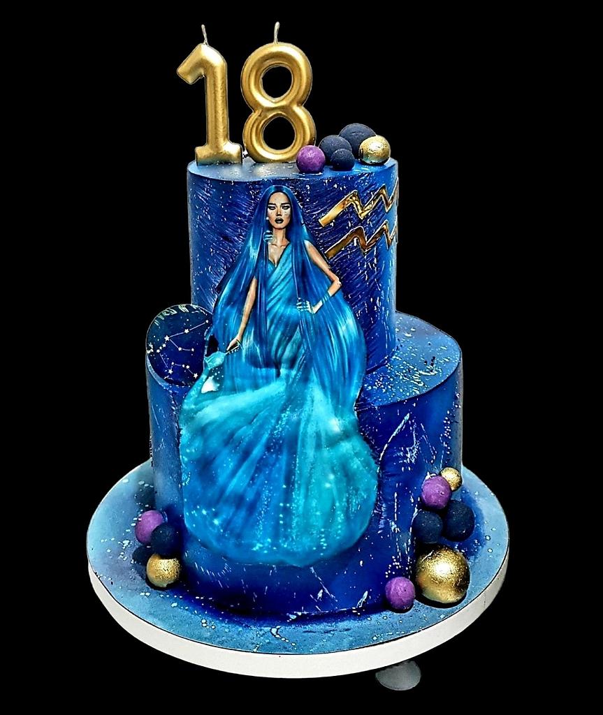 Aquarius cake - Decorated Cake by Kraljica - CakesDecor