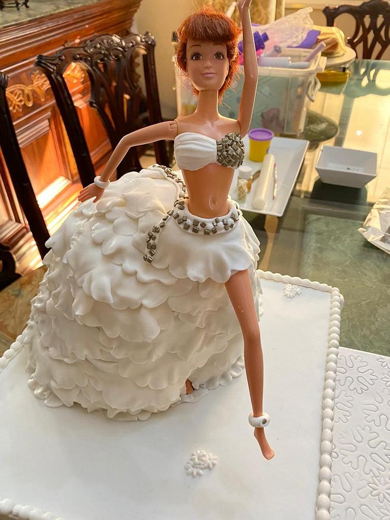 Barbie cake for bride  Decorated Cake by Heba Selim  CakesDecor