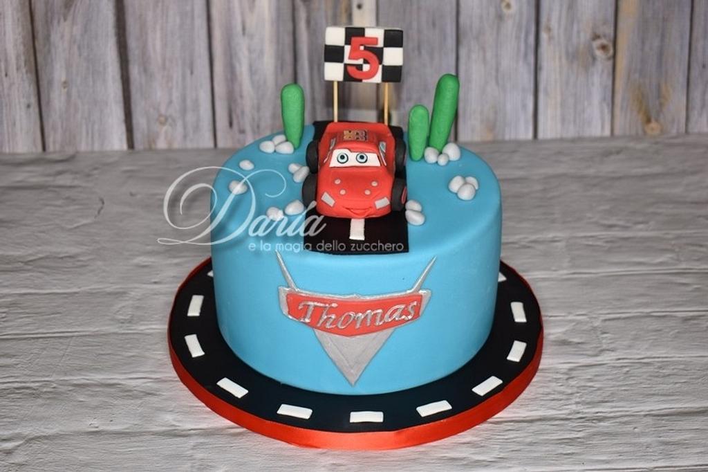 Cars/Lightning McQueen Cake - Decorated Cake by Little - CakesDecor