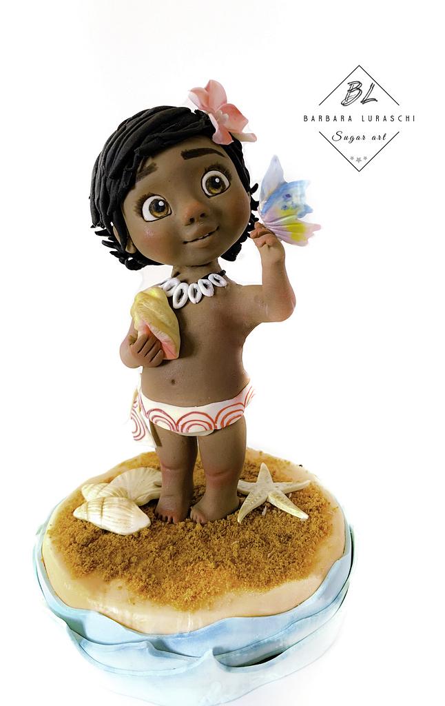 Baby Moana Cake Cake By Sweet Janis Cakesdecor