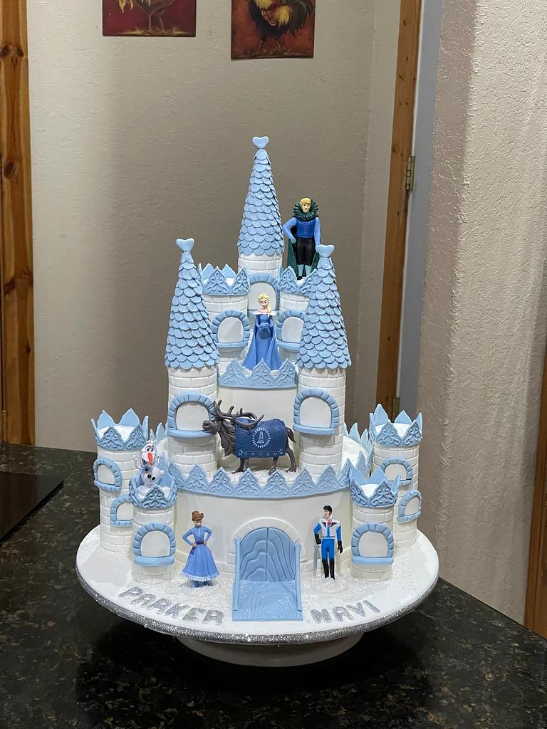 frozen castle cake tutorial