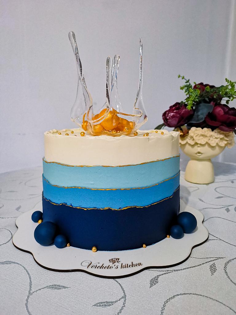 Tricolor Fault-line Cake