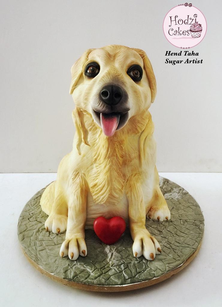 Sculpted Dog Cake 🐶💛 Cake by Hend TahaHODZI CAKES CakesDecor