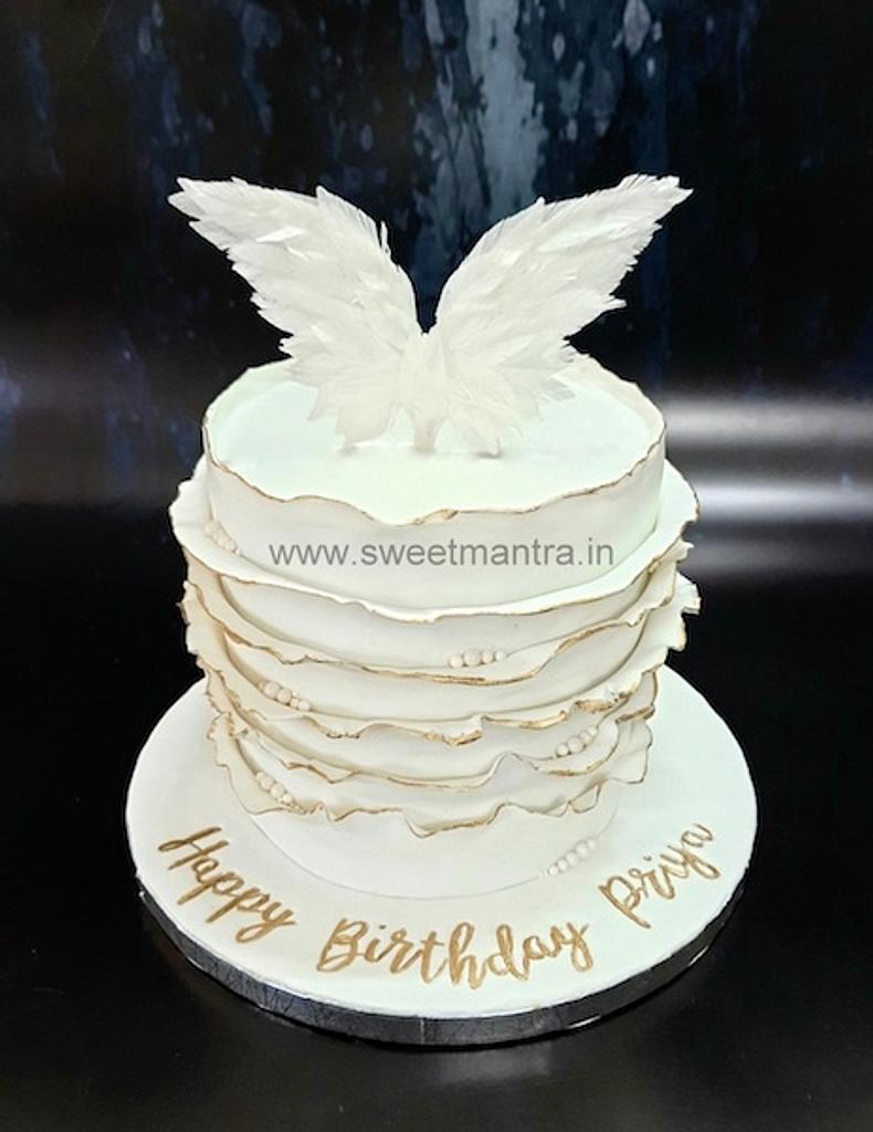 Cute Angel Two Tier Birthday Cake For Girls 126 - Cake Square Chennai | Cake  Shop in Chennai