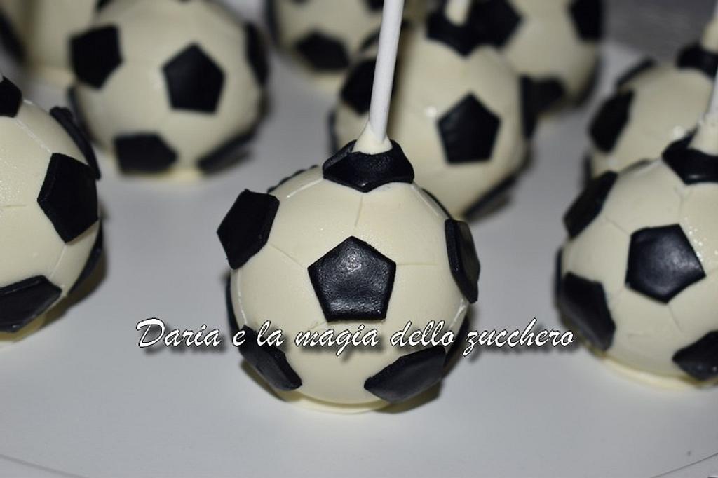 Soccer Ball Cake Pops with Team Logo – Nibblerz Desserts