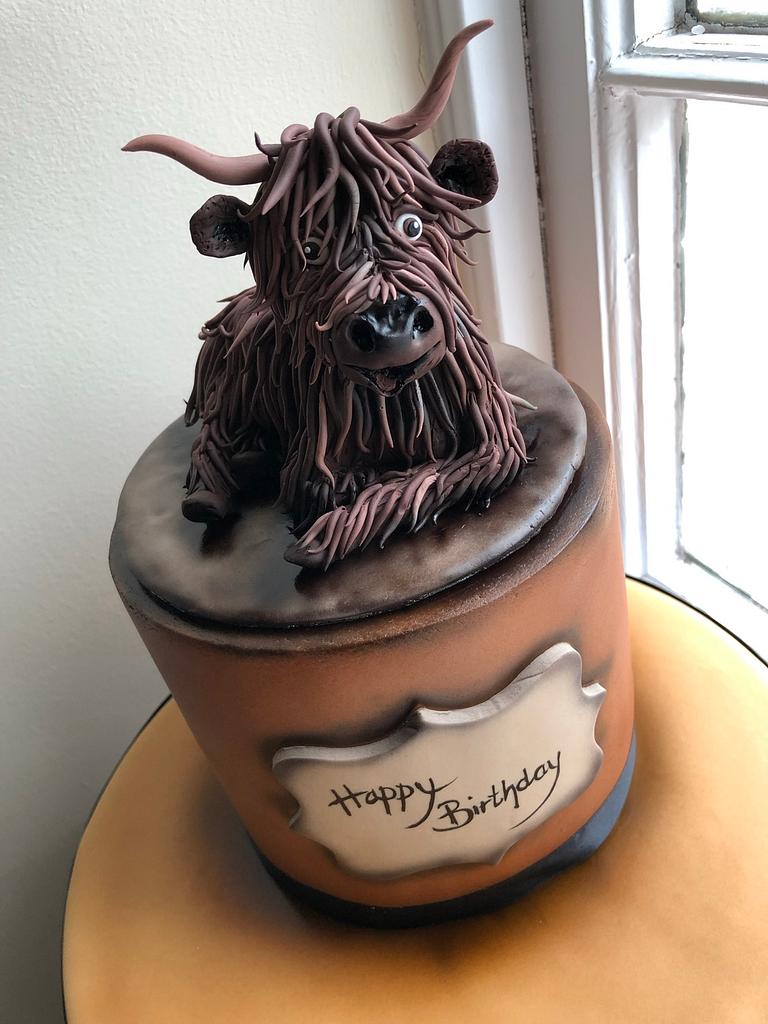 All Occasion Cakes - Highland Cow Cake