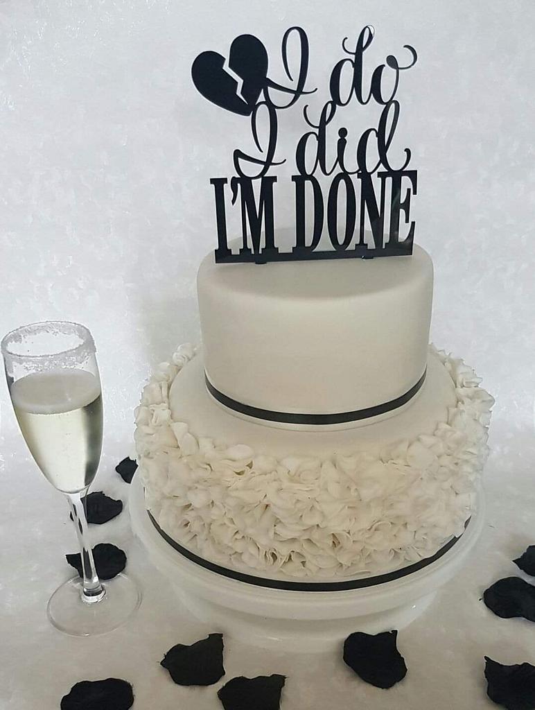 Divorce Cake. If you can't make this one, we do carry a Divorce Party Cake  Topper at www.divorceshowerstore.com | Divorce cake, Divorce party cake,  Divorce party
