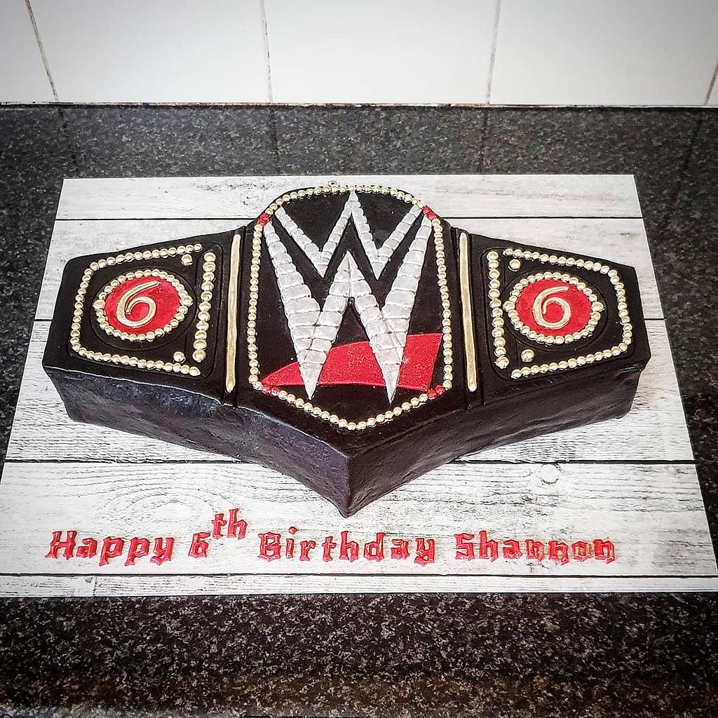 Wwe World Heavyweight Championship Belt Cake Cake By Cakesdecor