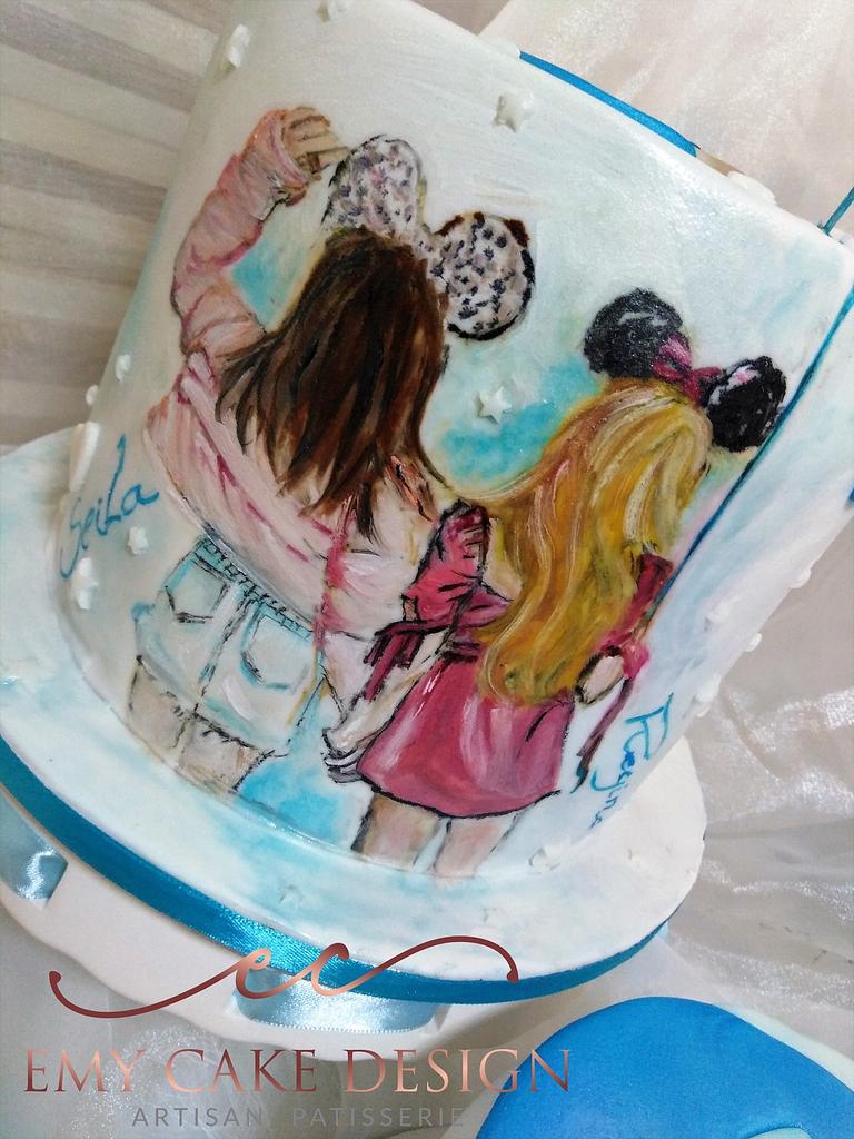 Best Friends cake - Decorated Cake by EmyCakeDesign - CakesDecor