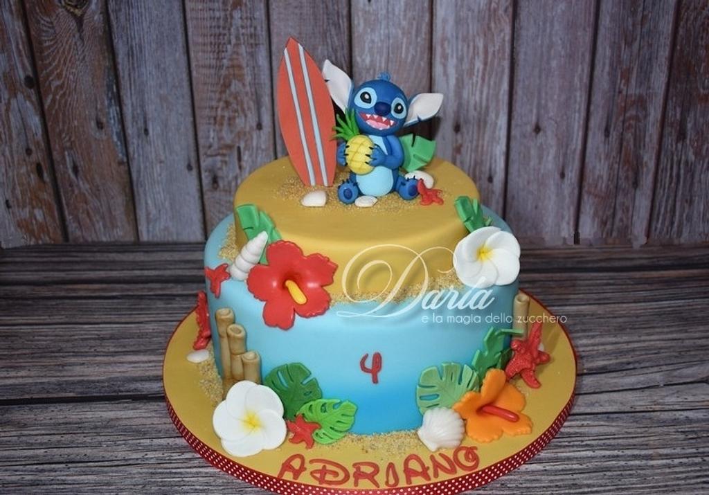 Pasticceria Dolci d'Incanto - Stitch cake !!! 🌺⭕👨‍👩‍👧‍👦🌸 #stitch  #hoana #cakedesign #cake #torta #mare #sea #beach #pastry #pasticceria