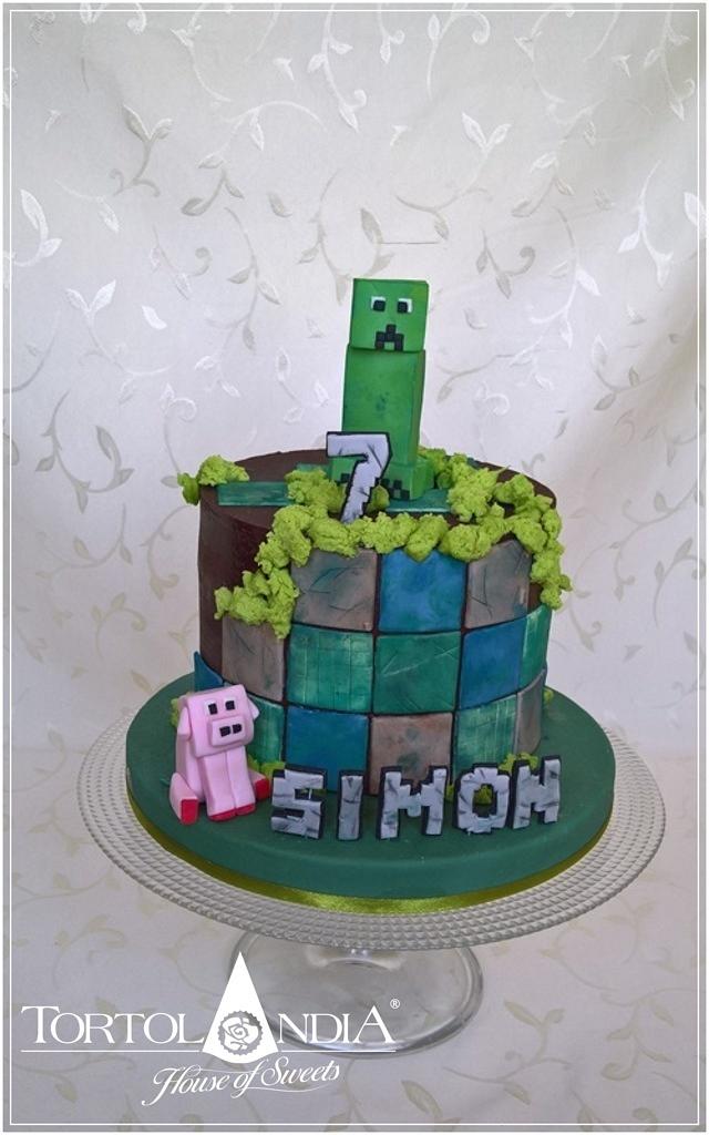 Minecraft Cake By Tortolandia Cakesdecor