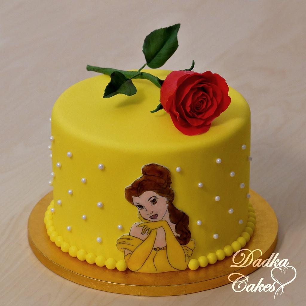 Disney Beauty and the Beast Belle Flowers Basket Edible Cake Topper Im – A  Birthday Place