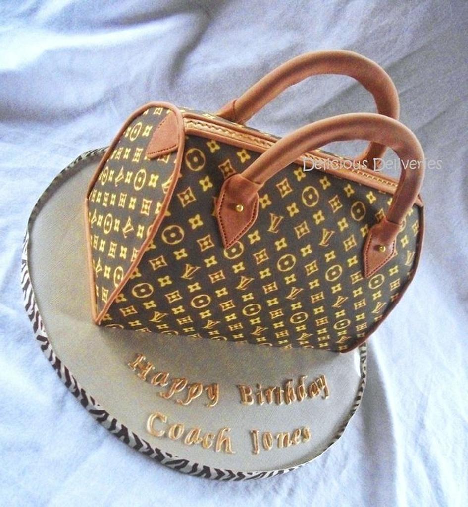 LOUIS VUITTON Suitcase Cake - Decorated Cake by D Cake - CakesDecor