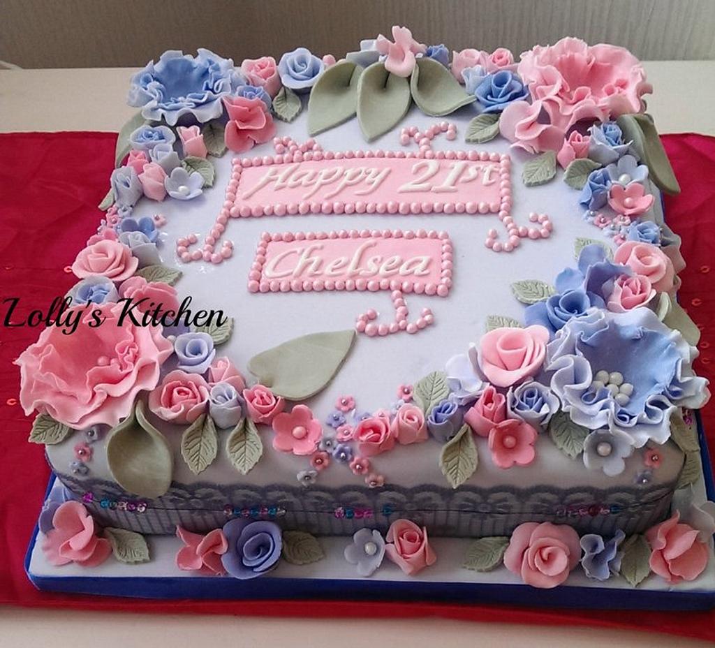 1pc Blue Happy 21st Birthday Cake Topper, Birthday Party Cake Decoration |  SHEIN USA