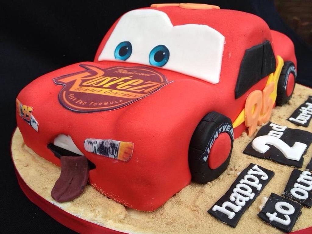 Lightning McQueen 3D cake - Cake by SweetDelightsbyIffat - CakesDecor