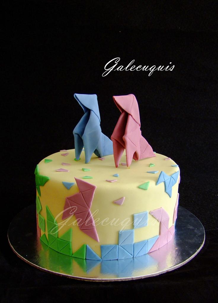 Origami cake 2024