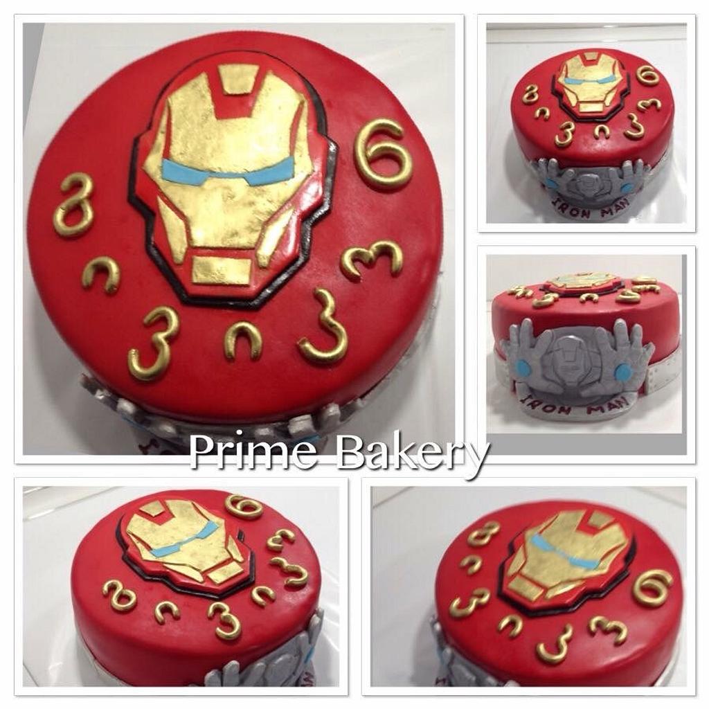 Iron man cake - Decorated Cake by Prime Bakery - CakesDecor