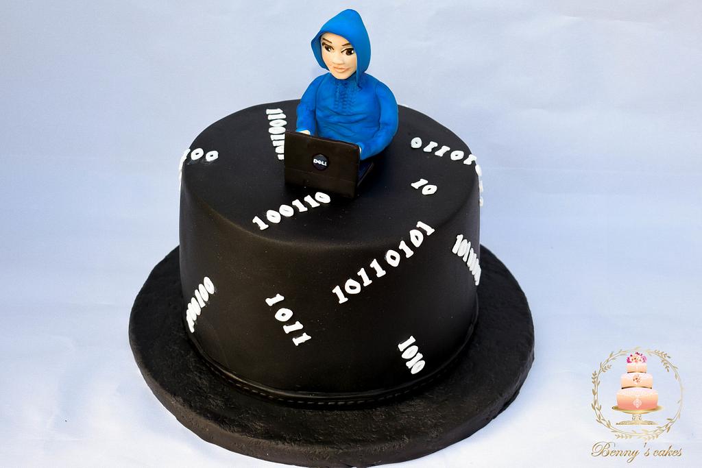Computer science graduation cake - Decorated Cake by Cake - CakesDecor