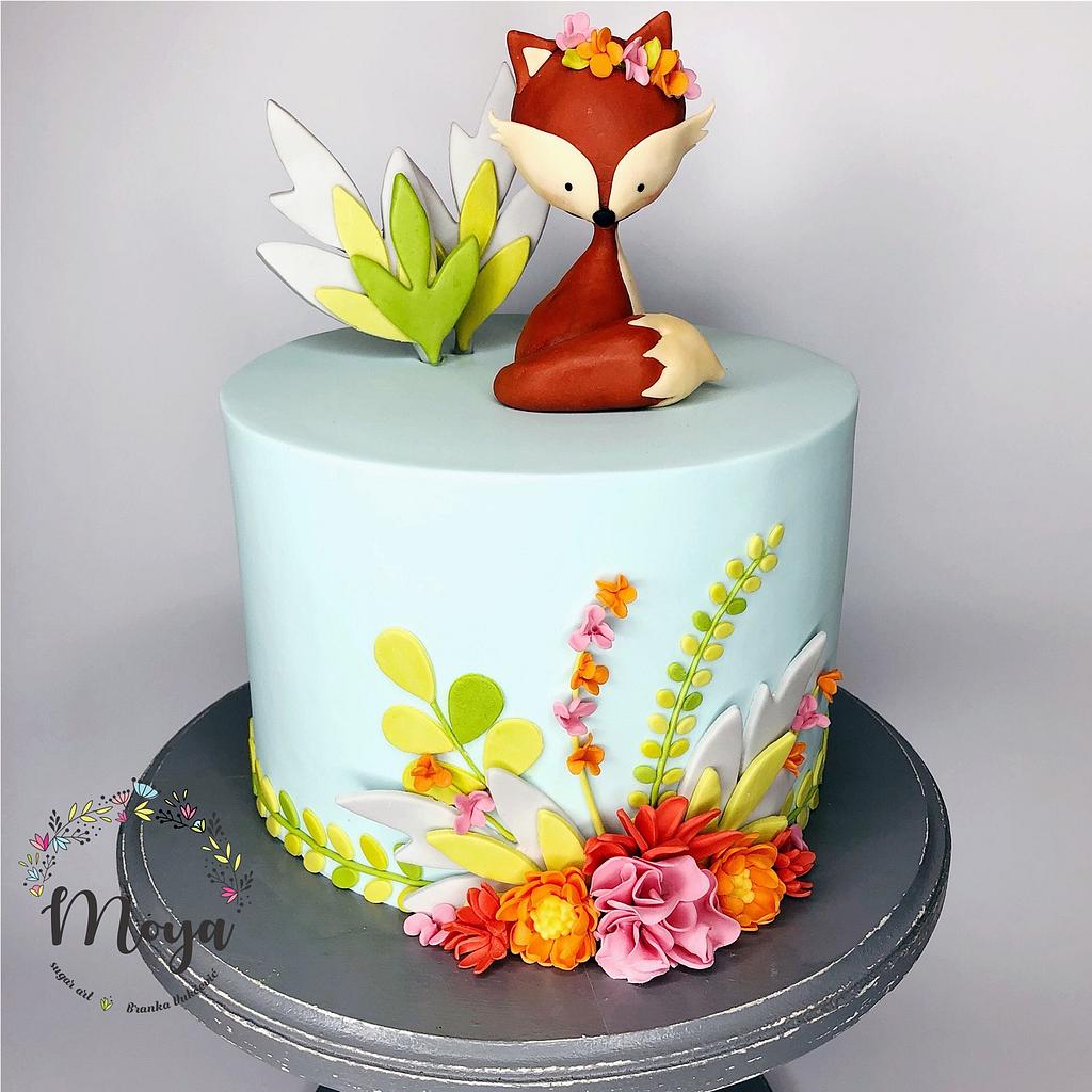 Baby Fox Cake - CakeCentral.com