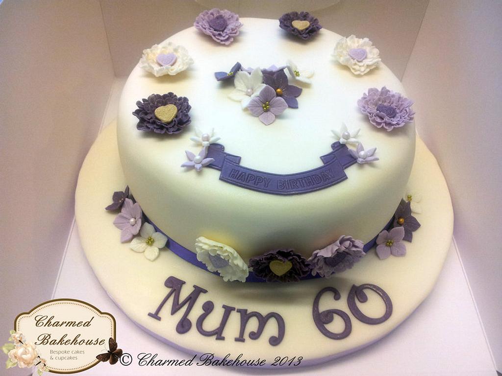 Vintage Shades of Purple Cake - Decorated Cake by Charmed - CakesDecor