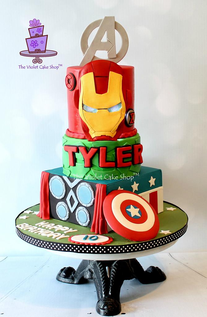 Iron Man, Batman, Spiderman cake | Iron Man, Batman, Spiderm… | Flickr