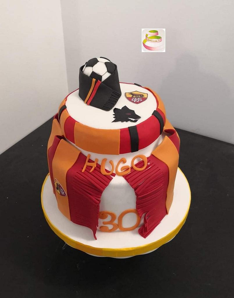 AS Roma cake - Decorated Cake by Ruth - Gatoandcake - CakesDecor