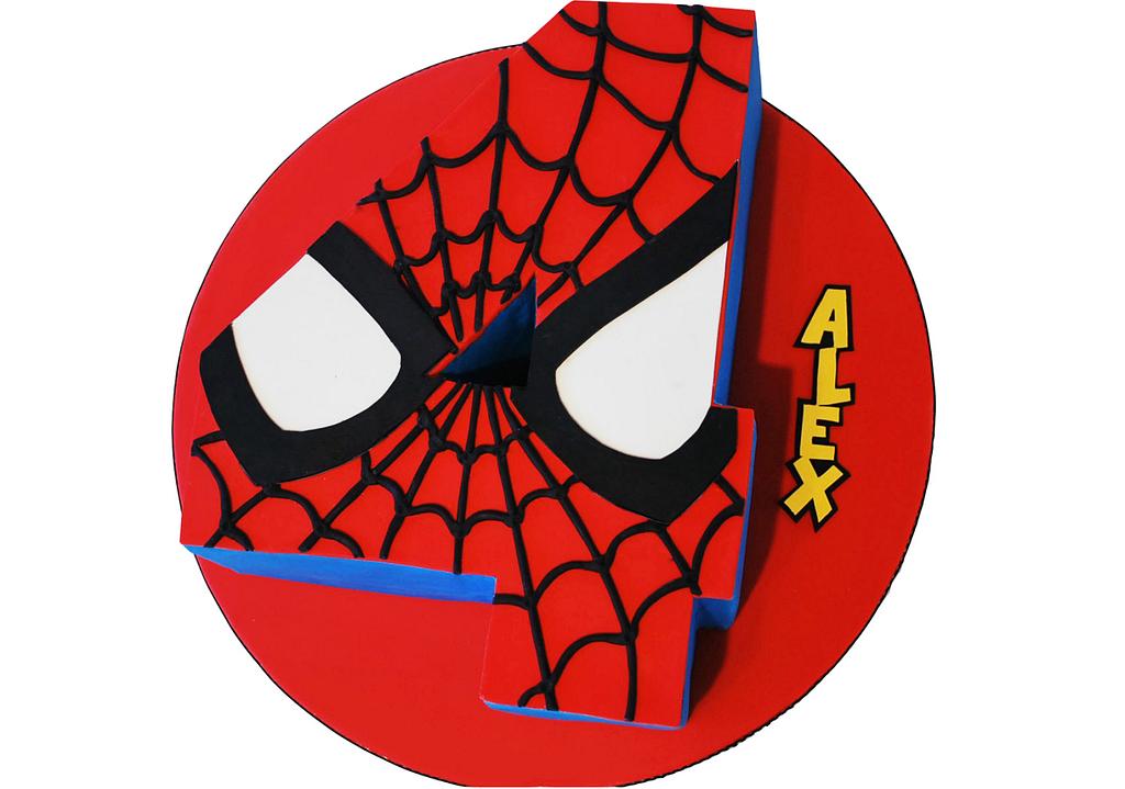 Spiderman Number 4 - Decorated Cake by Danielle Lainton - CakesDecor