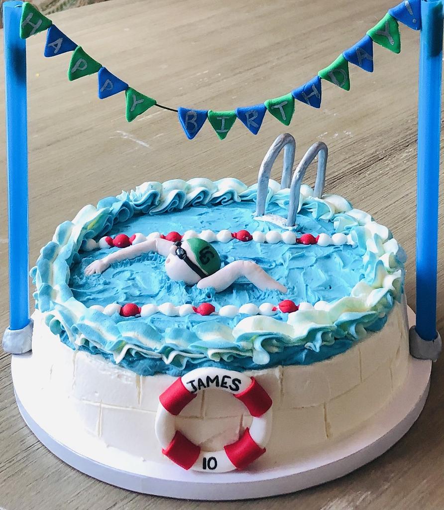 Sea swimming & mindfulness cake 🧘🏻‍♂️🏊🏼... - Cakes By Caoimhe | Facebook