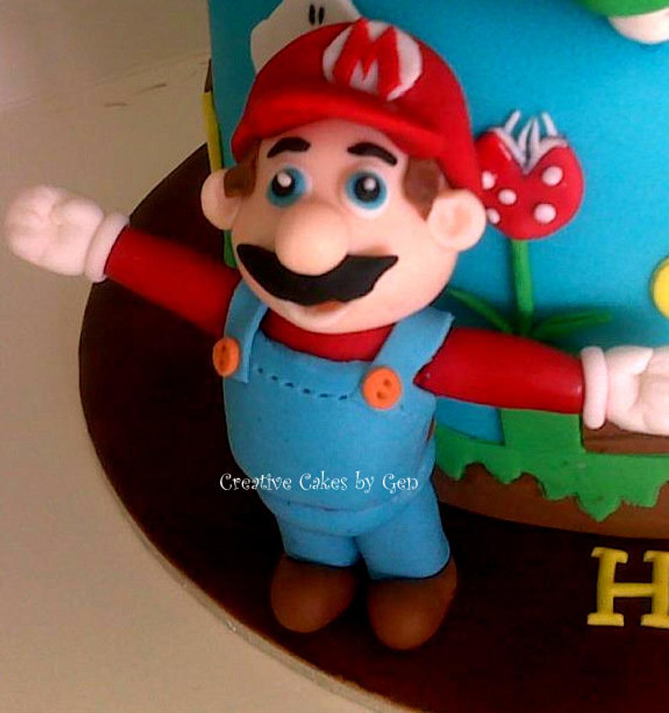 Super Mario Cake Topper Cake By Gen Cakesdecor